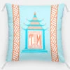 Royal Pagoda, Moonstone, Euro Pillow & Insert, 26"x26"