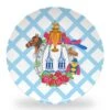 Derby Crest Set Of (4) 10" Dia. Melamine Plates