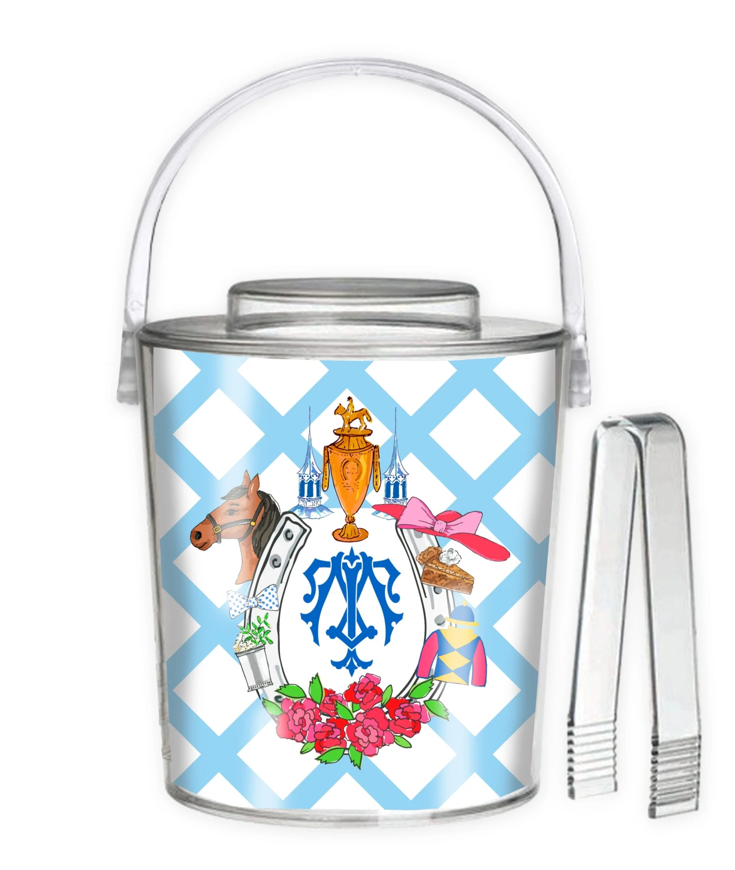 Personalized Kentucky Derby Custom Crest 3 Qt. Acrylic Ice Bucket 1 Personalized Kentucky Derby Custom Crest 3 Qt. Acrylic Ice Bucket