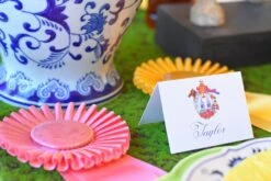 Derby Crest Tented Place Cards -Gift Supplies Store DERBYCRESTKENTUCKYDERBYJULEP 7 LQ