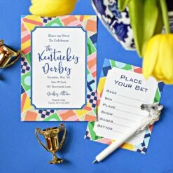 Derby Silks Horse Racing Betting Cards -Gift Supplies Store DERBYSILKSBETTINGCARDSINVITATIONKENTUCKYDERBY 1 ce150be9 fb36 43bd a1e2 4d67a221fa3d