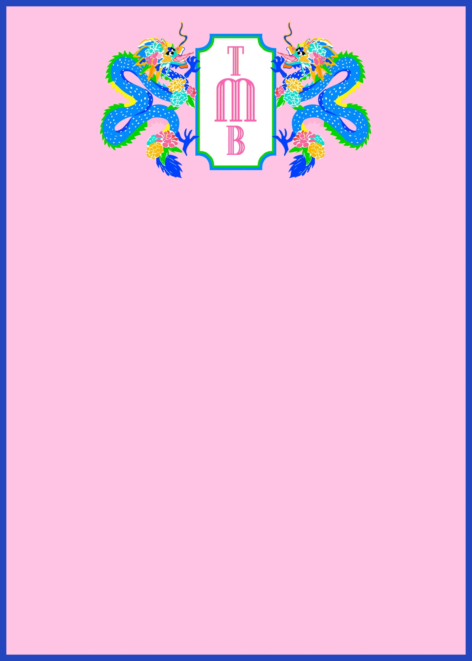 Dragon Crest Flat Note Cards, Dragon Fruit 1 Dragon Crest Flat Note Cards, Dragon Fruit