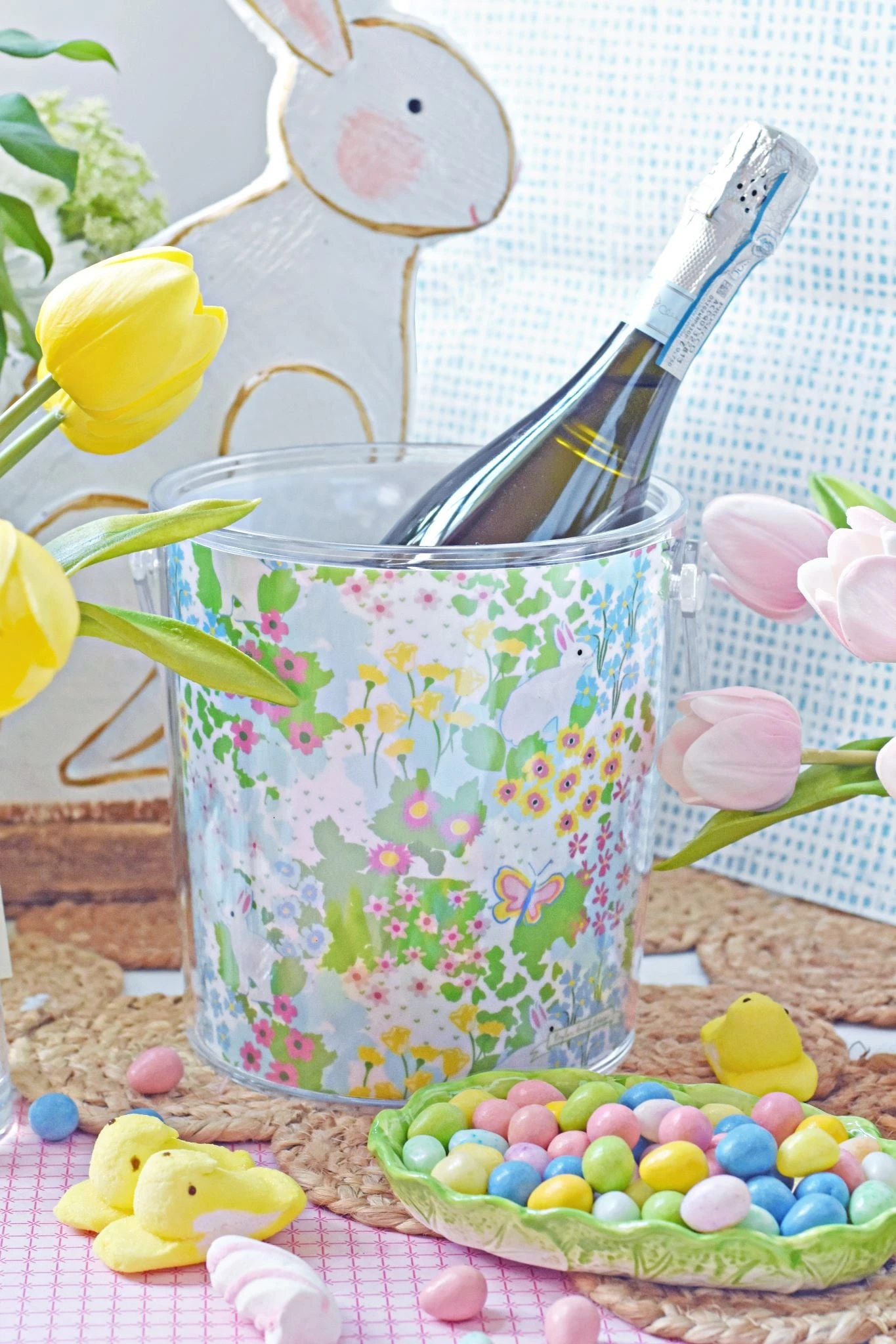 Bunny Garden Ice Bucket 2 Bunny Garden Ice Bucket - Image 2