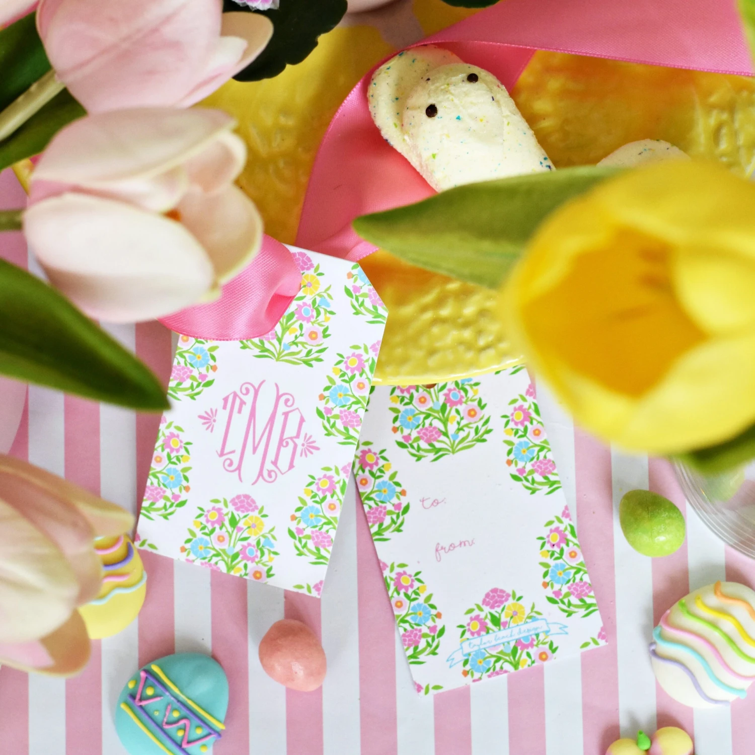 Mughal Bouquet Personalized Hang Tags 2 Mughal Bouquet Personalized Hang Tags - Image 2