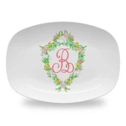 Easter Crest Personalized Melamine Platter