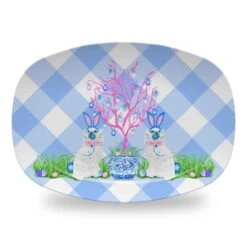 Spring Staffies Easter Melamine Platter