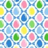 Easter Egg Trellis Paper Tear-away Placemat Pad, Blue