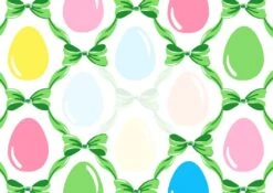 Easter Egg Trellis Tented Place Cards, Grass