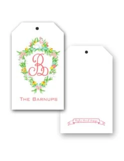 Easter Crest Personalized Hang Tags