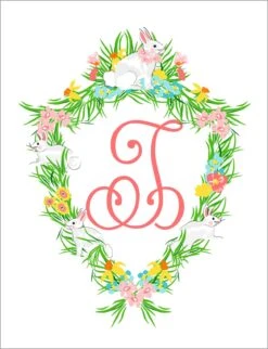 Easter Crest Personalized Folded Note Cards