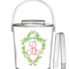 Easter Crest Personalized Ice Bucket, White