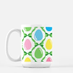 Easter Egg Trellis Porcelain Mug, Grass