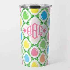 Easter Egg Trellis Personalized Travel Tumbler, Grass