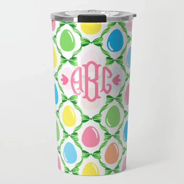 Easter Egg Trellis Personalized Travel Tumbler, Grass 1 Easter Egg Trellis Personalized Travel Tumbler, Grass
