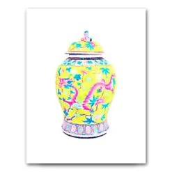 Famille Jaune Ginger Jar Art Print