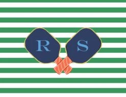 Personalized Father's Day Folded Note Cards, Pickleball