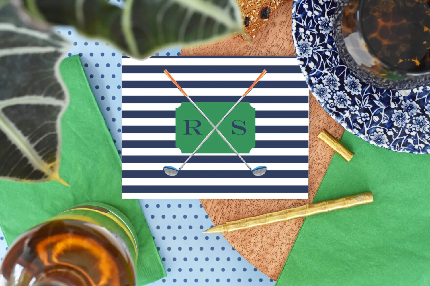 Personalized Father's Day Folded Note Cards, Golf 2 Personalized Father's Day Folded Note Cards, Golf - Image 2