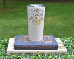 Men's Duck Hunting Crest Personalized Travel Tumbler -Gift Supplies Store FATHER SDAY15