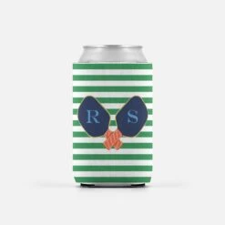 Set Of 2 Personalized Father's Day Can Coolers, Pickleball