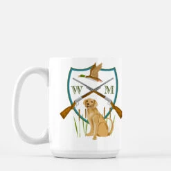 Men's Custom Duck Hunt Crest Personalized Mug