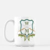 Men's Custom Rainbow Trout Crest Personalized Mug