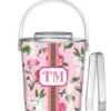 Flirty Floral Personalized Ice Bucket
