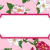 Flirty Floral Tented Place Cards