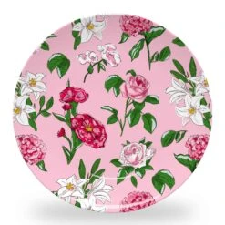 *IN STOCK* Flirty Floral 10" Dia. Melamine Plate, Single