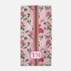 Flirty Floral Personalized Beach Towel