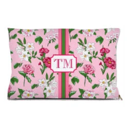 Flirty Floral Personalized Pet Bed, (3) Sizes Available