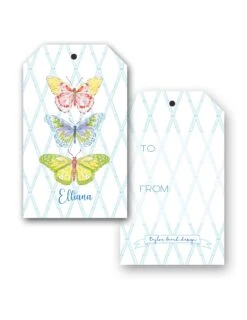 Fly Fly Butterfly Personalized Hang Tags