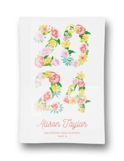 Fresh Cuts Personalized Graduation 5"x7" Rectangular Glass Trinket Tray