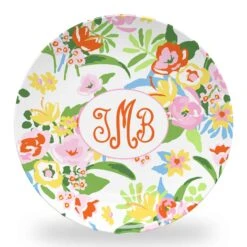 Fresh Cuts Set Of (4) Personalized 10" Dia. Melamine Plates