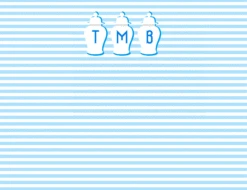 Ginger Jar Stripe Flat Note Cards