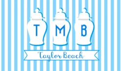 Ginger Jar Stripe Enclosure Cards