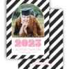 Graduation Stripes Announcement