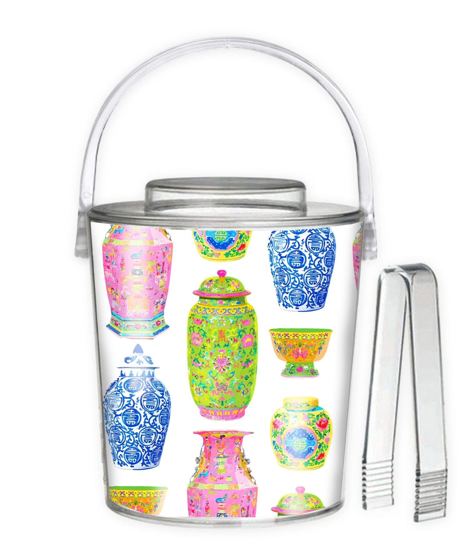 Haute Chinoiserie Ice Bucket 1 Haute Chinoiserie Ice Bucket