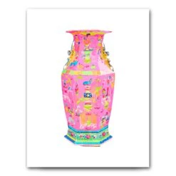 Haute Chinoiserie Rose Ginger Jar Art Print