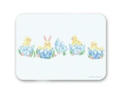 Haute Hatch Easter 16" X 12" Tempered Glass Cutting Board