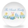 Haute Hatch Set Of (4) Personalized Easter 10" Dia. Melamine Plates