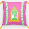 Royal Pagoda, Tourmaline, Euro Pillow & Insert, 26"x26"