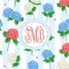 Hydrangea Blooms Personalized Paper Tear-away Placemat Pad