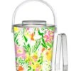 Preppy Perennials 3 Qt. Acrylic Ice Bucket
