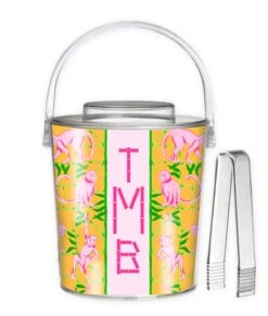 Monkey Trapeze Trellis, Tangerine, 3 Qt. Acrylic Ice Bucket