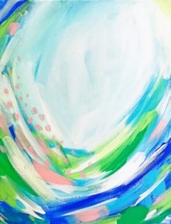 "Tidal Wave," Original Abstract Artwork, 11"x14"