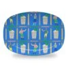 Jockeys & Juleps, Blue Ribbon, Personalized Melamine Platter