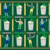 Jockeys & Juleps Paper Tear-away Placemat Pad, Keeneland Green