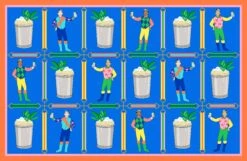 Jockeys & Juleps, Blue Ribbon, Paper Tear-away Placemat Pad