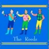 Jockeys & Juleps, Blue Ribbon, Personalized Folded Note Cards