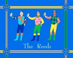 Jockeys & Juleps, Blue Ribbon, Personalized Folded Note Cards